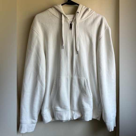 Amazon Essentials Men's Zip Up White Sweater - Picture 1 of 4